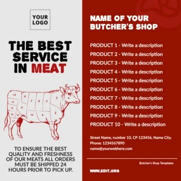 Edit a Butchers' cut poster