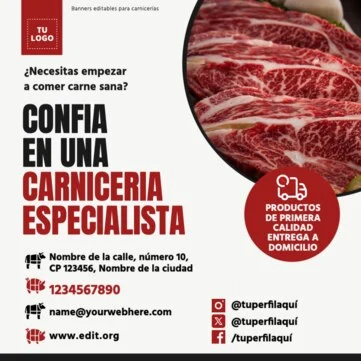 Edita un póster de Carnicería