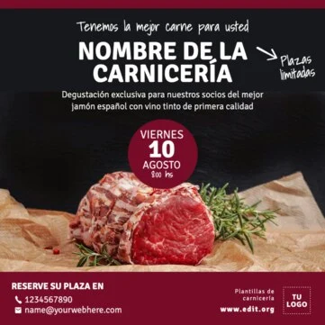 Edita un póster de Carnicería