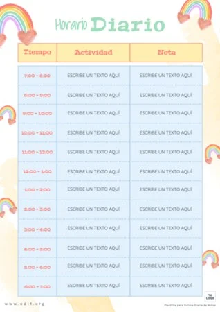 Edita una plantilla de rutina