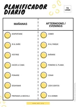 Edita una plantilla de rutina