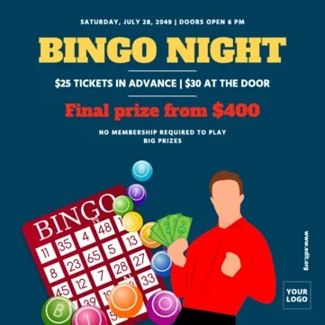 Edit a bingo night design