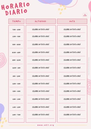 Edita una plantilla de rutina