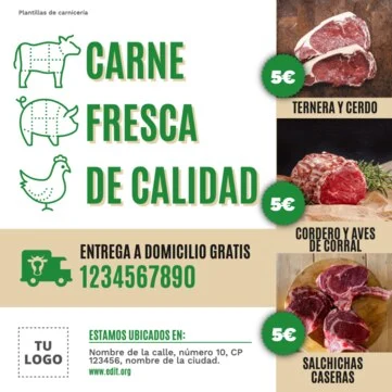 Edita un póster de Carnicería