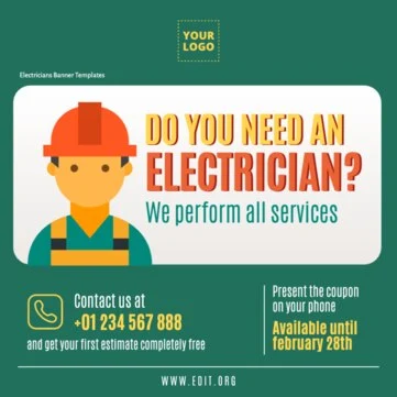 Edit an Electrician poster