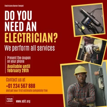 Edit an Electrician poster