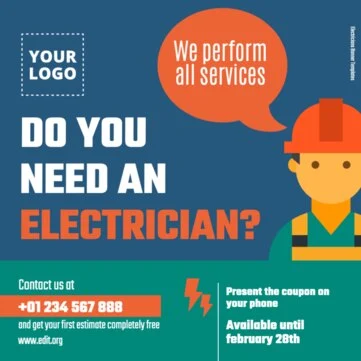 Edit an Electrician poster