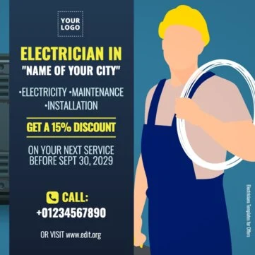 Edit an Electrician poster