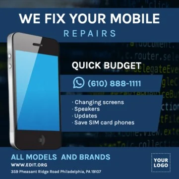 Edit a mobile repair template