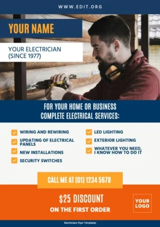 Edit an Electrician poster