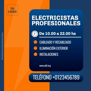 Edita un banner de Electricistas