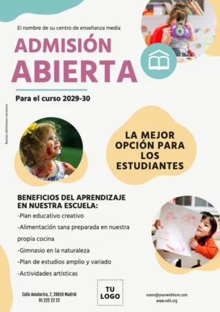 Edita un anuncio de matrícula abierta