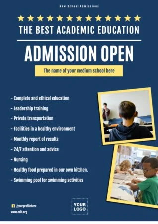 Editar um anúncio de matrícula aberta