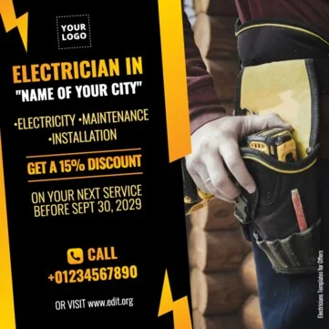 Edit an Electrician poster