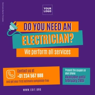 Edit an Electrician poster