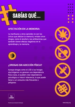 Edita carteles antidrogas