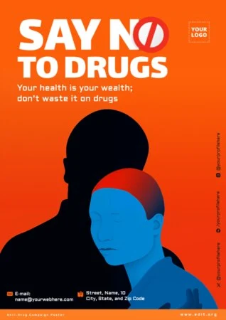 Edit a No Drugs Sign