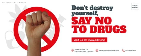 Edit a No Drugs Sign