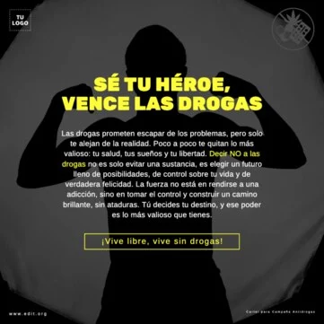 Edita carteles antidrogas