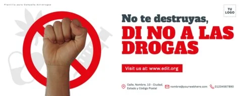 Edita carteles antidrogas