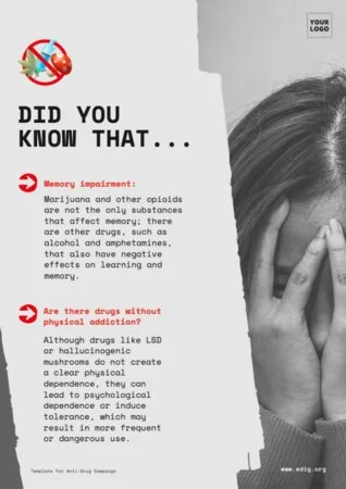 Edit a No Drugs Sign