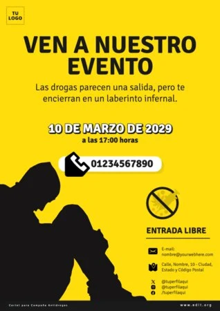 Edita carteles antidrogas