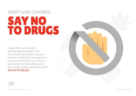 Edit a No Drugs Sign