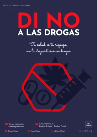 Edita carteles antidrogas