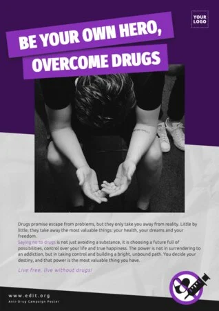 Edit a No Drugs Sign