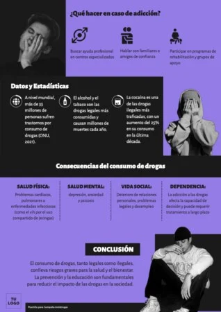 Edita carteles antidrogas