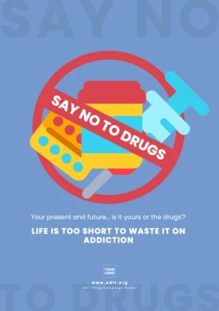 Edit a No Drugs Sign