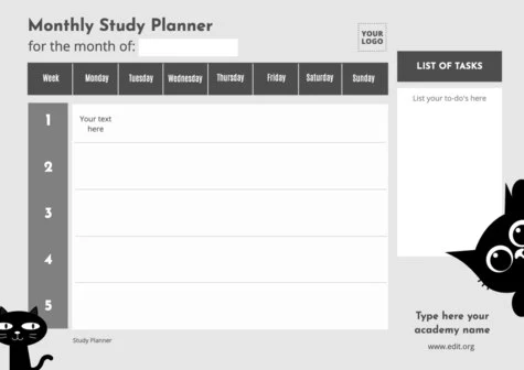 Modifica un planner mensile