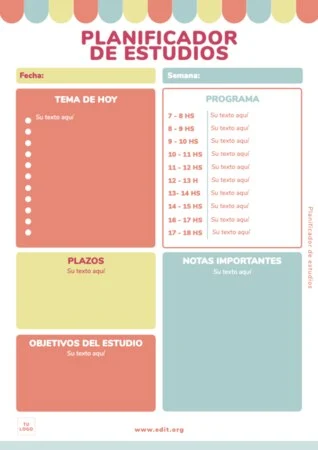 Edita un Plan de Sueño