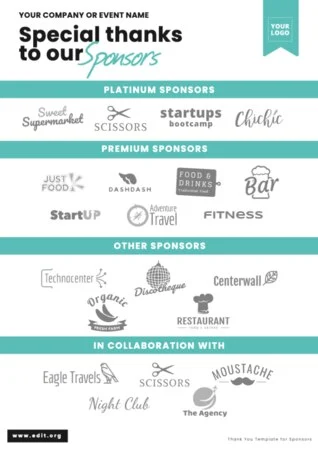 Edit a Flyer for Sponsorship