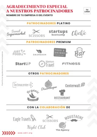 Edita un cartel para patrocinio