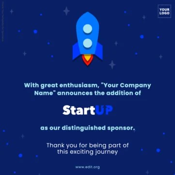 Edit a Flyer for Sponsorship