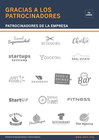 Edita un cartel para patrocinio