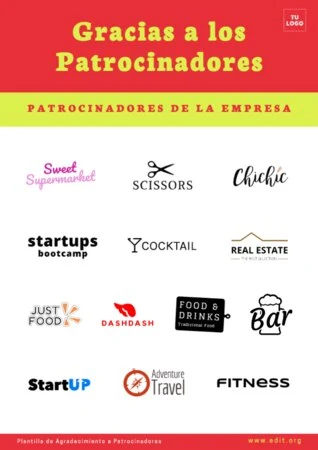 Edita un cartel para patrocinio