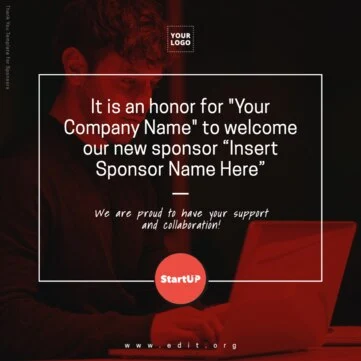 Edit a Flyer for Sponsorship