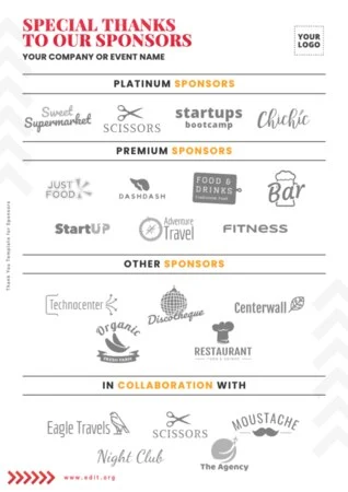 Edit a Flyer for Sponsorship