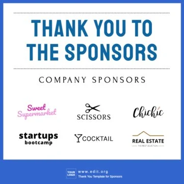 Edit a Flyer for Sponsorship