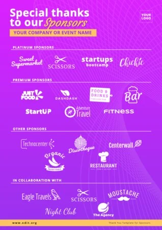 Edit a Flyer for Sponsorship