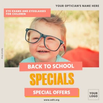 Edit an Optical Store banner