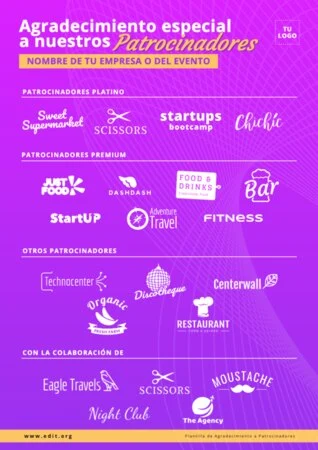 Edita un cartel para patrocinio