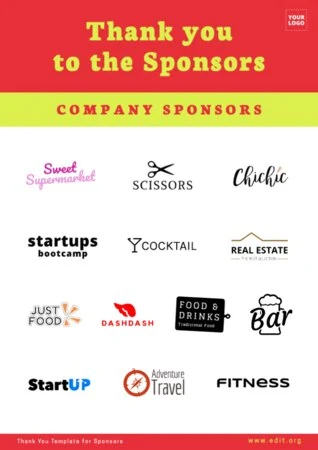 Edit a Flyer for Sponsorship