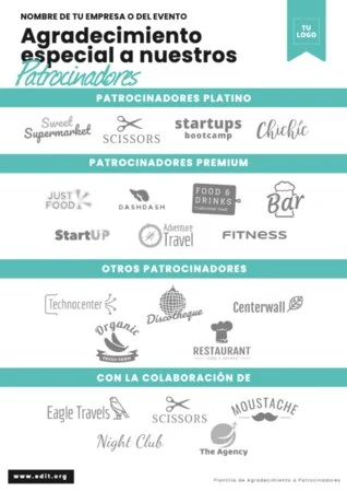 Edita un cartel para patrocinio