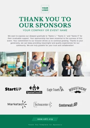 Edit a Flyer for Sponsorship