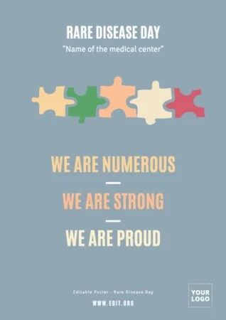 Edit a Disease Day flyer