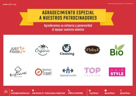 Edita un cartel para patrocinio