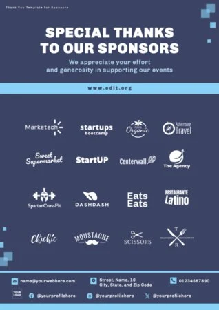 Edit a Flyer for Sponsorship